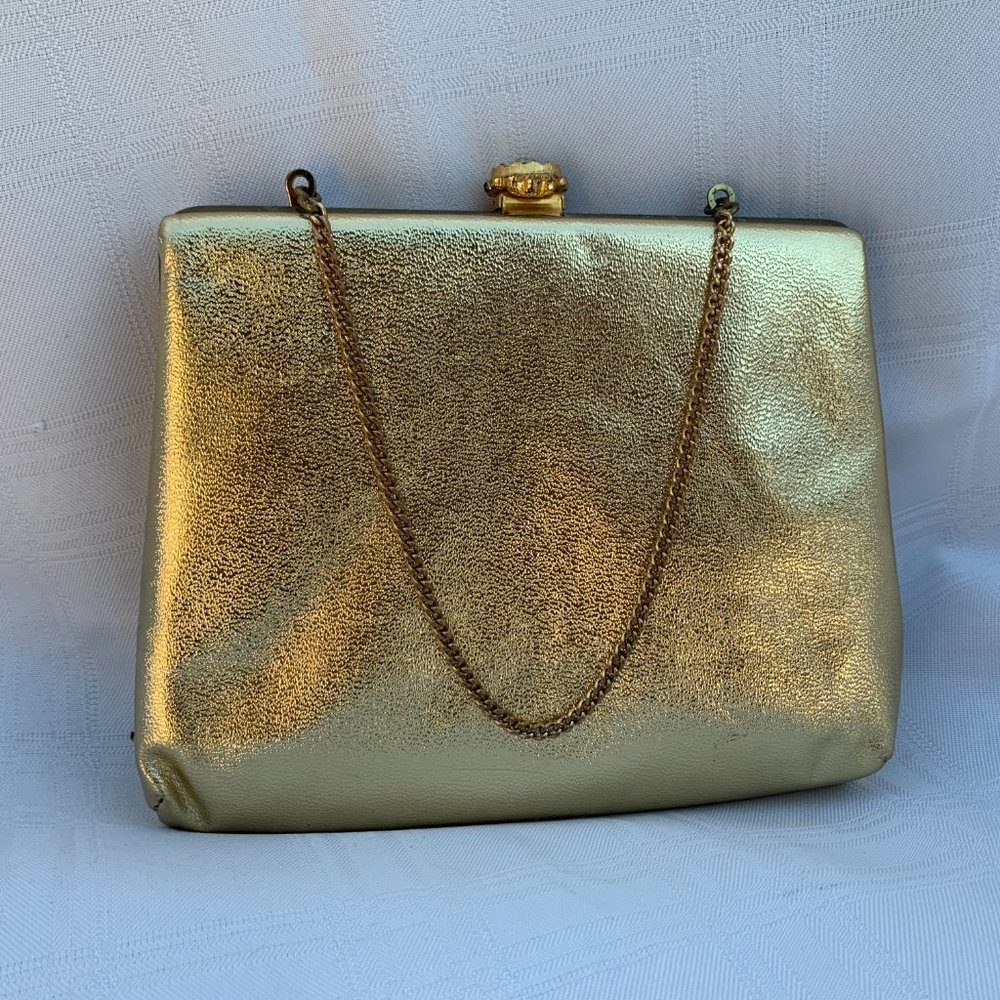 Vintage H1 USA Gold Evening Bag/Clutch Purse